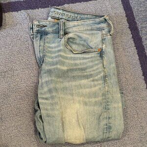 american eagle jeans men 32 x 32 slight damage wearable workwear straight fit